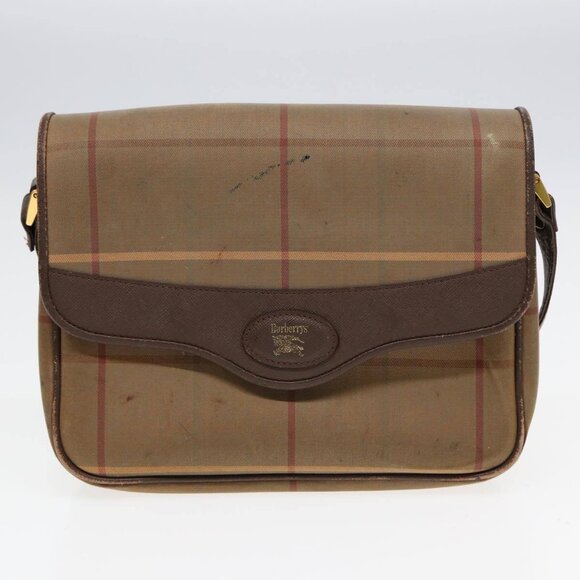 Ferragamo MCM Burberrys Shoulder Bag PVC Leather 4Set Brown Black - Picture 7 of 15